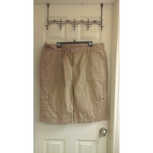 Red Face Shorts, Men's size 42, Khaki, Carpenter shorts, Belted, Pockets, NWT